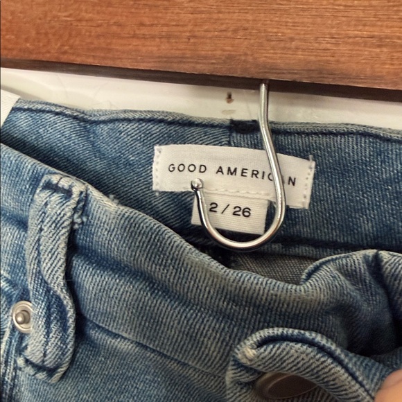 Good American Good Legs Straight Jeans Blue Size 2 / 26 NWT - Picture 5 of 9